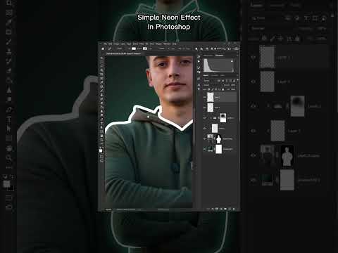 Neon Glow Effect Portrait Photoshop Tutorial