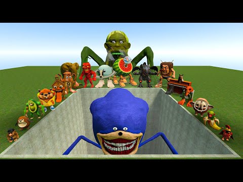 ALL NEW ITALIAN AI BRAINROT MEMES VS THE GIANT PIT WITH SONIC TAPES! - Garry's Mod