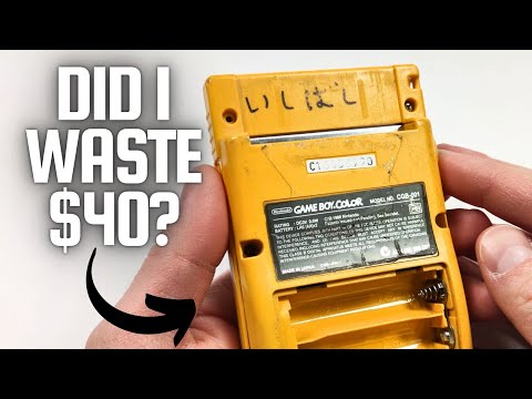 Restoring a "Junk" $40 Game Boy Color from eBay Auctions: Can It Be Fixed?