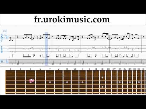 Comment Jouer de la Guitare Major Lazer & DJ Snake - Lean On Tab Tablature Partie#2 um-i829