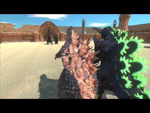 SHIN GODZILLA & HEISEI GODZILLA VS SUPER GODZILLA & GOJIRA GODZILLA - Animal Revolt Battle Simulator