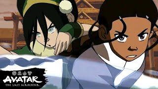 Team Avatar vs. The Earth Kingdom ⛰ Full Scene | Avatar: The Last Airbender