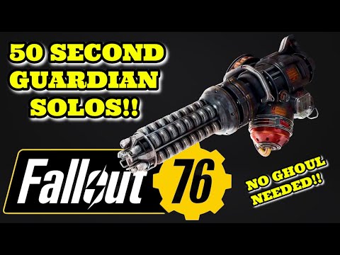 Fallout 76 - Full Health! Full Power! Gauss Mini Gun Build! (Human)