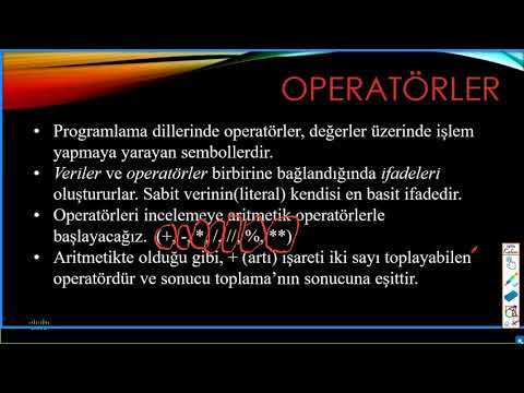 MEB Akilli Teknolojiler Python Eğitimi 2  Hafta Ders 1