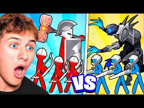 RED vs BLUE Stick Figure BATTLE! (War Of Ages)