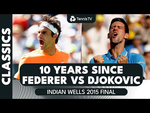 10 Years Since Federer Faced Djokovic In The Indian Wells Final | Indian Wells 2015 Final Highlights