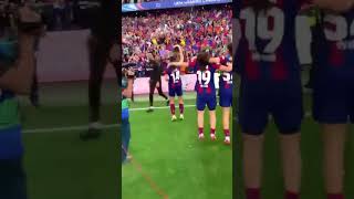 “Volcans” Celebració Barça Femení: Champions a Bilbao!