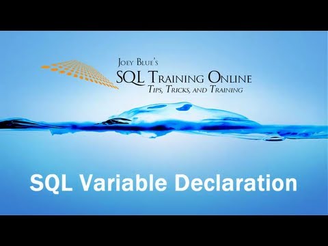 SQL Variable Declaration - How to Declare a Variable in SQL Server - Quick Tips Ep39