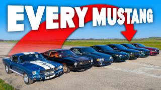 Every Ford Mustang Ever - DRAG RACE