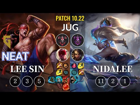 GEN Neat Lee Sin vs Nidalee Jungle - KR Patch 10.22