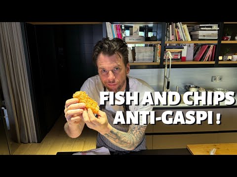 Lotte fish and chips with parsley sauce