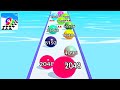 Ball Run Infinity Number Up To 128M 256M 512M 1024M All Levels Gameplay Part 48 Android Ios
