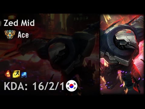 Zed Mid vs Jayce - Ace - KR Challenger Patch 7.6