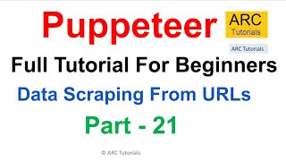 Data Extracting and Web Scraping From URLs | Puppeteer Tutorial #21