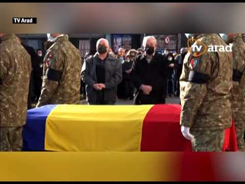 ARAD: Benone Sinulescu a fost înmormântat astăzi cu onoruri militare
