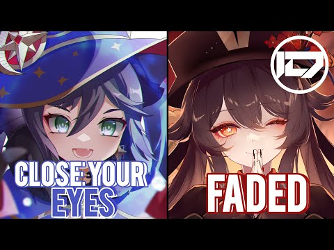[Nightcore]→Close Your Eyes ✘ Faded←[Mashup Versus] (Alan Walker, KSHMR, Tungevaag Switching Vocals)
