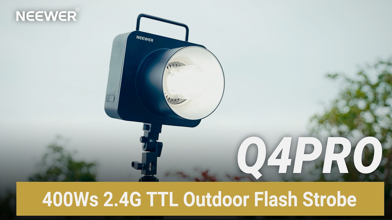 Introducing the NEEWER Q4PRO 400Ws 2.4G TTL Outdoor Flash Strobe - YouTube