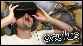 DON'T LOOK DOWN.. OR UP | Back to Dinosaur Island 2 (Oculus DK2)