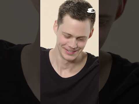 Bill Skarsgård on making Pennywise's crossed eyes #esquire #billskarsgård #pennywise