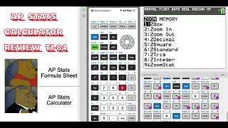 AP Statistics Calculator Review Ti84 AP STATS