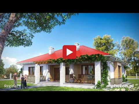 Projekt domu Regina - archeton.pl - parterowy 129,7 m2