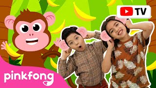 Download lagu [4K] Monkey Banana-na-nas | Dance Along | Kids Rhymes | Let's Dance Together! | Pinkfong Songs mp3