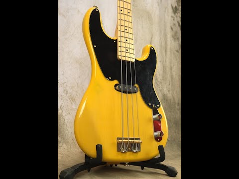'55 P Bass contour body "Butterscotch Blond" by Alnus Bass 2023