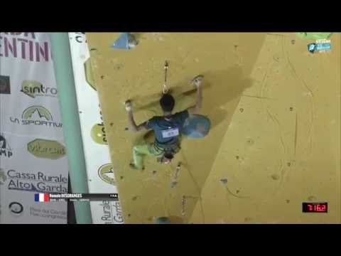 IFSC Climbing World Cup Arco 2016   Lead   Finals   Men   Romain Desgranges mp4