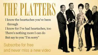 The Platters - I&#39;m sorry - Lyrics