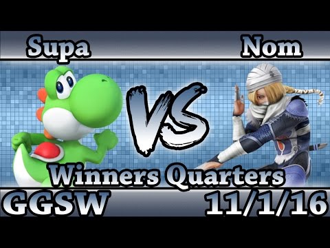 GGSW 5 - Supa (Yoshi) Vs GG | Nom (Sheik) Smash Wii U Winners Quarters - Smash 4