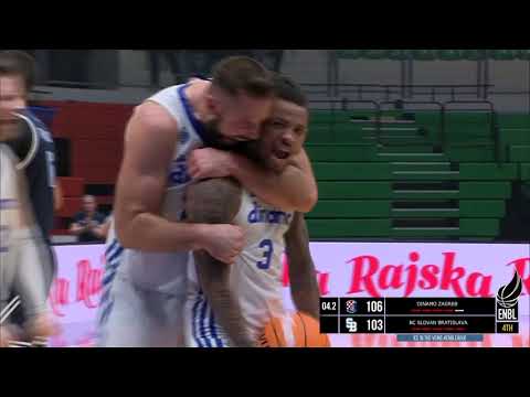 DeLonnie Hunt | 25 PTS, 9 AST, 6 REB | KK Dinamo Zagreb vs Slovan (ENBL 2025–26)