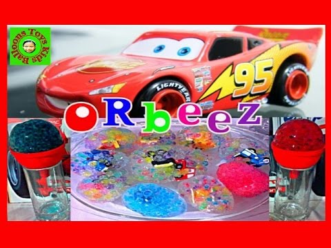 ORBEEZ FREEZE Disney Pixar Cars Lightning McQueen Videos Frozen Egg Car Toys Kids Balloons and Toys Video