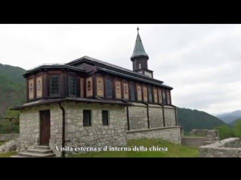 1274.- Tolmino - javorca - chiesa - autroungarica - Grande Guerra