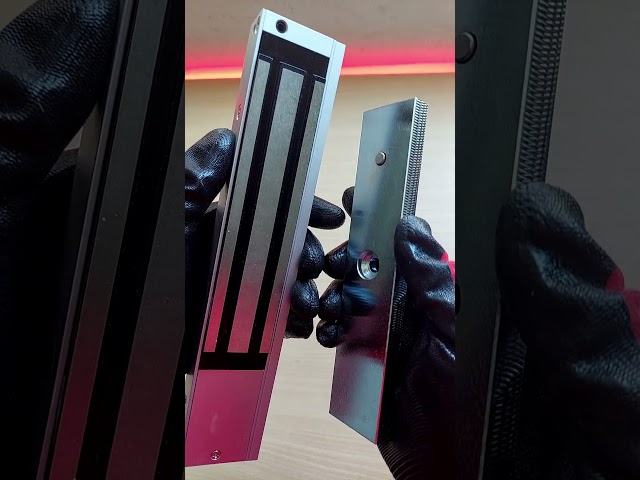 Vídeo relacionado con Cerradura magnética eléctrica 60 kg (132 lbs), fuerza de retención DC12V, sistema de control de acceso para puertas, seguridad a prueba de fallos, modo NC (Fail-Safe)