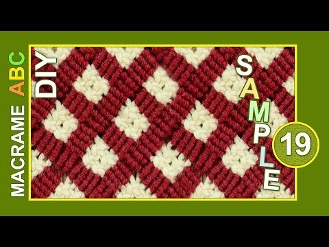 DIAMOND MESH MACRAME TABLECLOTH PATTERN TUTORIAL