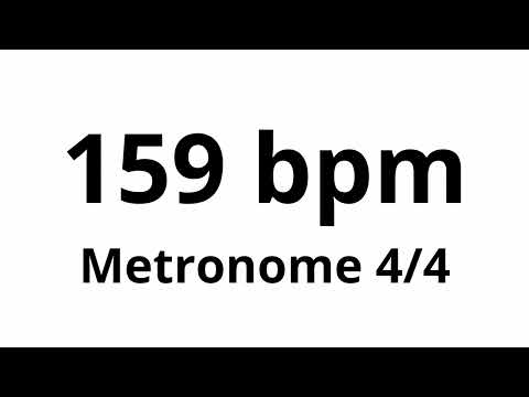 159 bpm tempo ' metronome ' 4/4