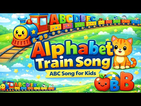 Alphabet Train Song 🚂 | ABC Songs for Kids | Learn Letters A to Z | Nursery Rhymes