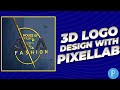 3D WALL GLASS LOGO ON PIXELLAB Max Scene Art