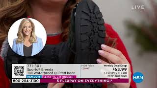 Sporto Brenda Tall Waterproof Quilted Boot