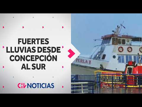 FUERTES LLUVIAS y vientos desde Concepción al sur: El pronóstico de los próximos días - CHV Noticias