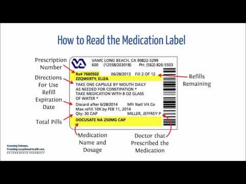 How to read a medication label