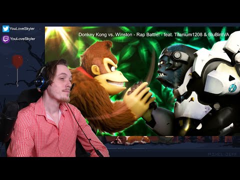 Donkey Kong vs. Winston - Rap Battle! (Reaction/Breakdown) feat. Titanium1208 & BluBirdVA