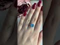 Серебряное кольцо с аквамарином nano 1.647ct