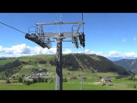 Discesa integrale seggiovia Doppelmayr "Panorama" - Alpe di SIusi / Seiseralm (BZ) / Sessellift