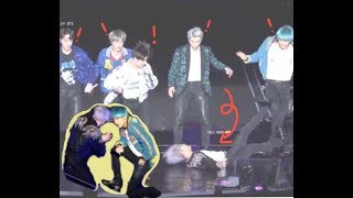 Sudden Change in DNA Dance? Jimin falls & Jin 