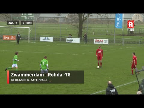 Samenvatting Zwammerdam - Rohda '76 (zaterdag 25 januari)