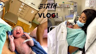 BIRTH VLOG!|RAW&REAL|2ND BABY|NO EPIDURAL