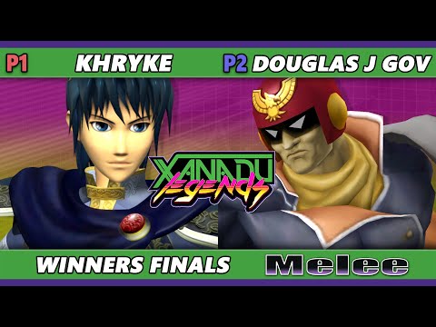 Xanadu Legends Winners Finals - Khryke (Marth) Vs. Douglas.J.Gov (Captain Falcon) Smash Melee - SSBM