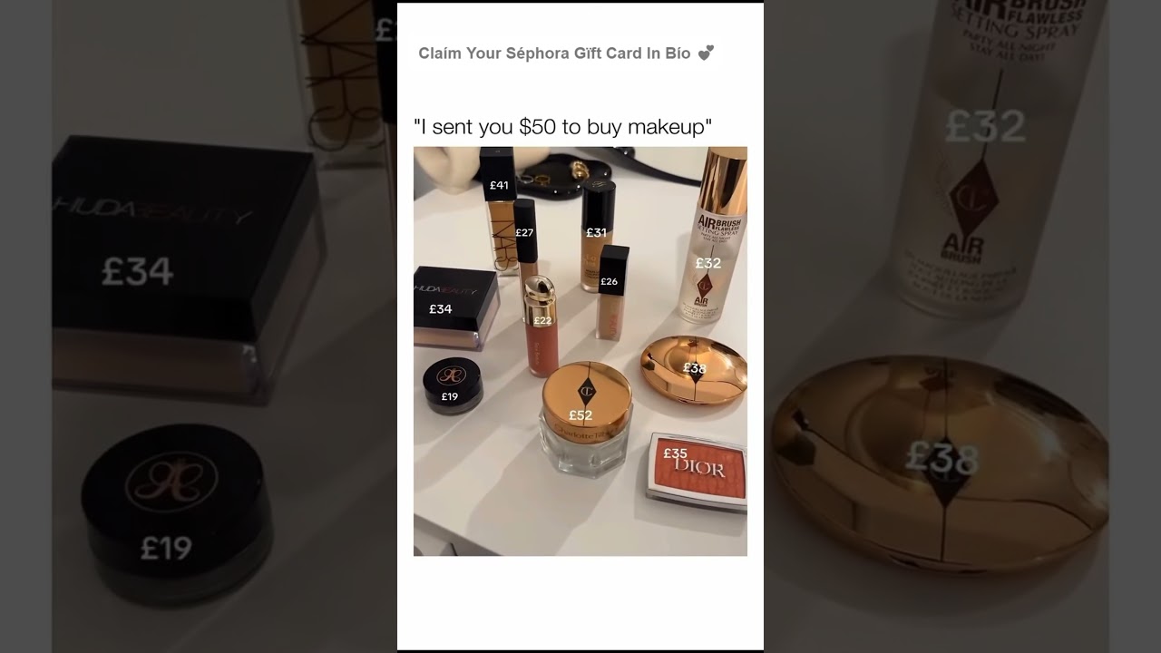 Get $500 Sephora Gift 🎁 🎁 Card In My Bio 😍😍 #subscribe #fyp #makeup #sephora