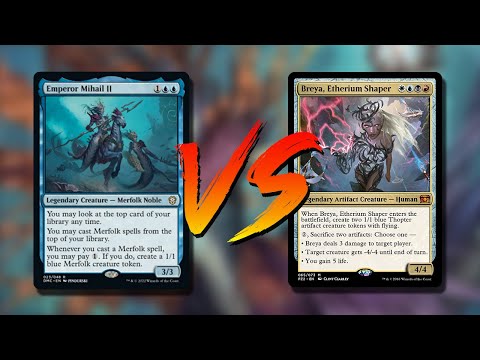 Emperor Mihail II vs Breya | Magic Online 1v1 Commander EDH Gameplay | Dominaria United | tribalkai